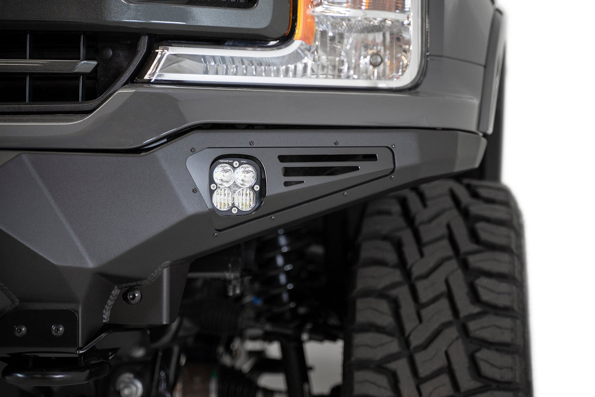 2018-2020 Ford F-150 Bomber Front Bumper Mounts for 3 Baja LP6 Round Lights Addictive Desert Designs-2
