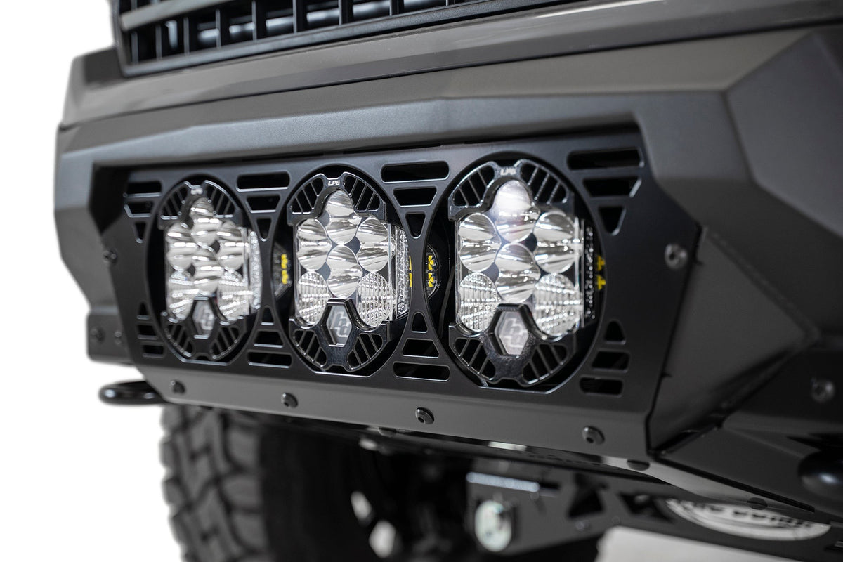 2018-2020 Ford F-150 Bomber Front Bumper Mounts for 3 Baja LP6 Round Lights Addictive Desert Designs-3
