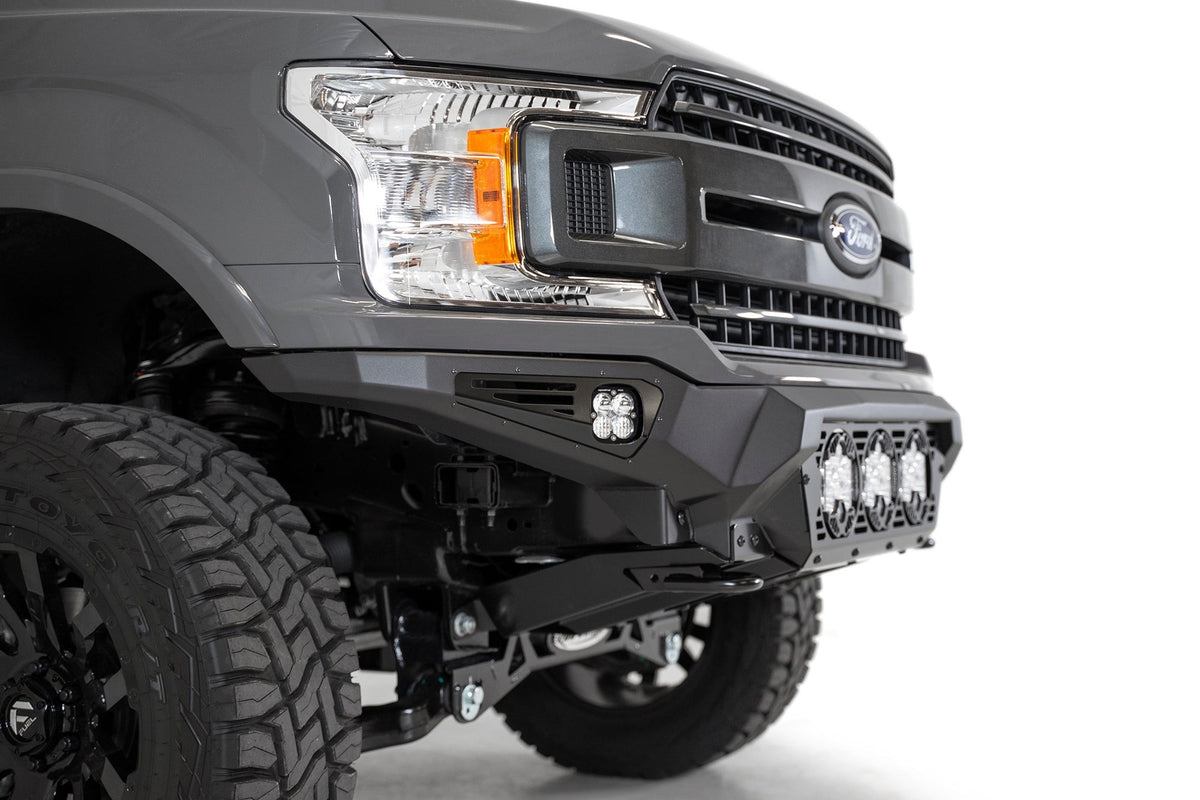 2018-2020 Ford F-150 Bomber Front Bumper Mounts for 3 Baja LP6 Round Lights Addictive Desert Designs-5