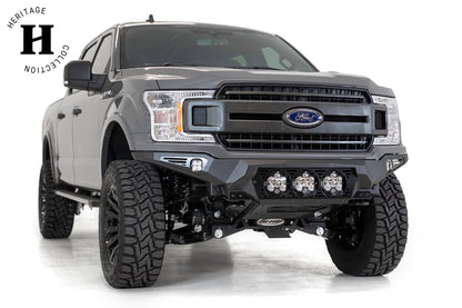 2018-2020 Ford F-150 Bomber Front Bumper Mounts for 3 Baja LP6 Round Lights Addictive Desert Designs-6
