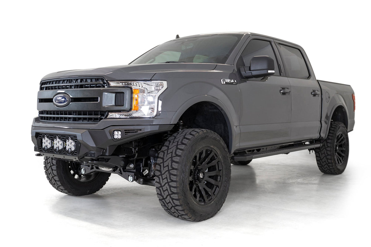 2018-2020 Ford F-150 Bomber Front Bumper Mounts for 3 Baja LP6 Round Lights Addictive Desert Designs-7