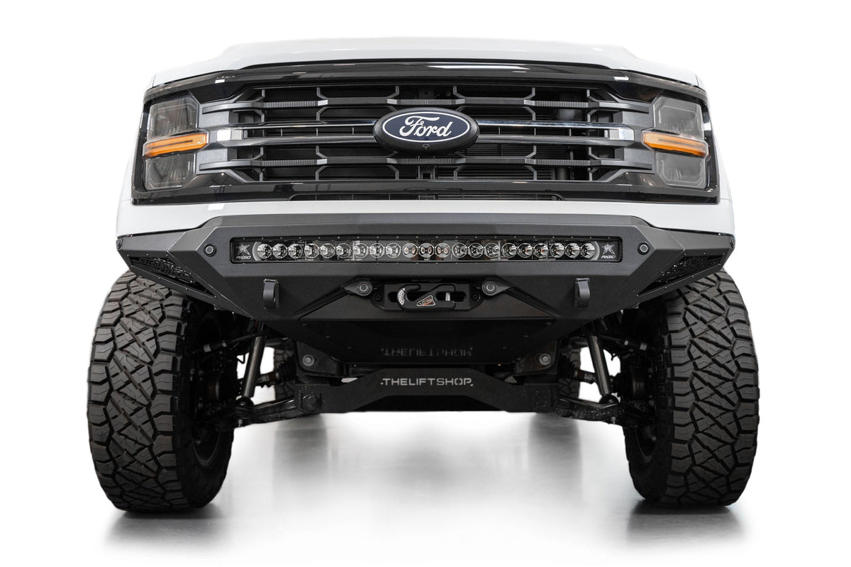 2024+ Ford F-150 Stealth Fighter Front Bumper Heavy-Duty Winch Mount Addictive Desert Designs-1