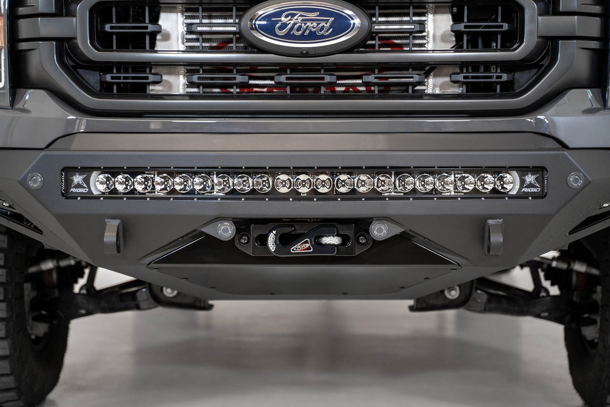 2021-2025 Ford F-150 Stealth Fighter Front Bumper With Winch Mount Addictive Desert Designs-2