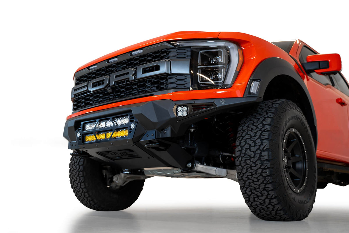2021+ Ford Raptor Bomber Front Bumper Mounts for two 20 Inch Light Bars Addictive Desert Designs-1