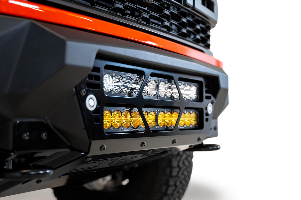 2021+ Ford Raptor Bomber Front Bumper Mounts for two 20 Inch Light Bars Addictive Desert Designs-3