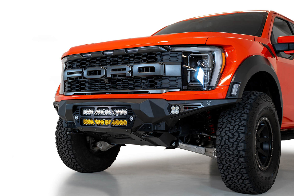 2021+ Ford Raptor Bomber Front Bumper Mounts for two 20 Inch Light Bars Addictive Desert Designs-6