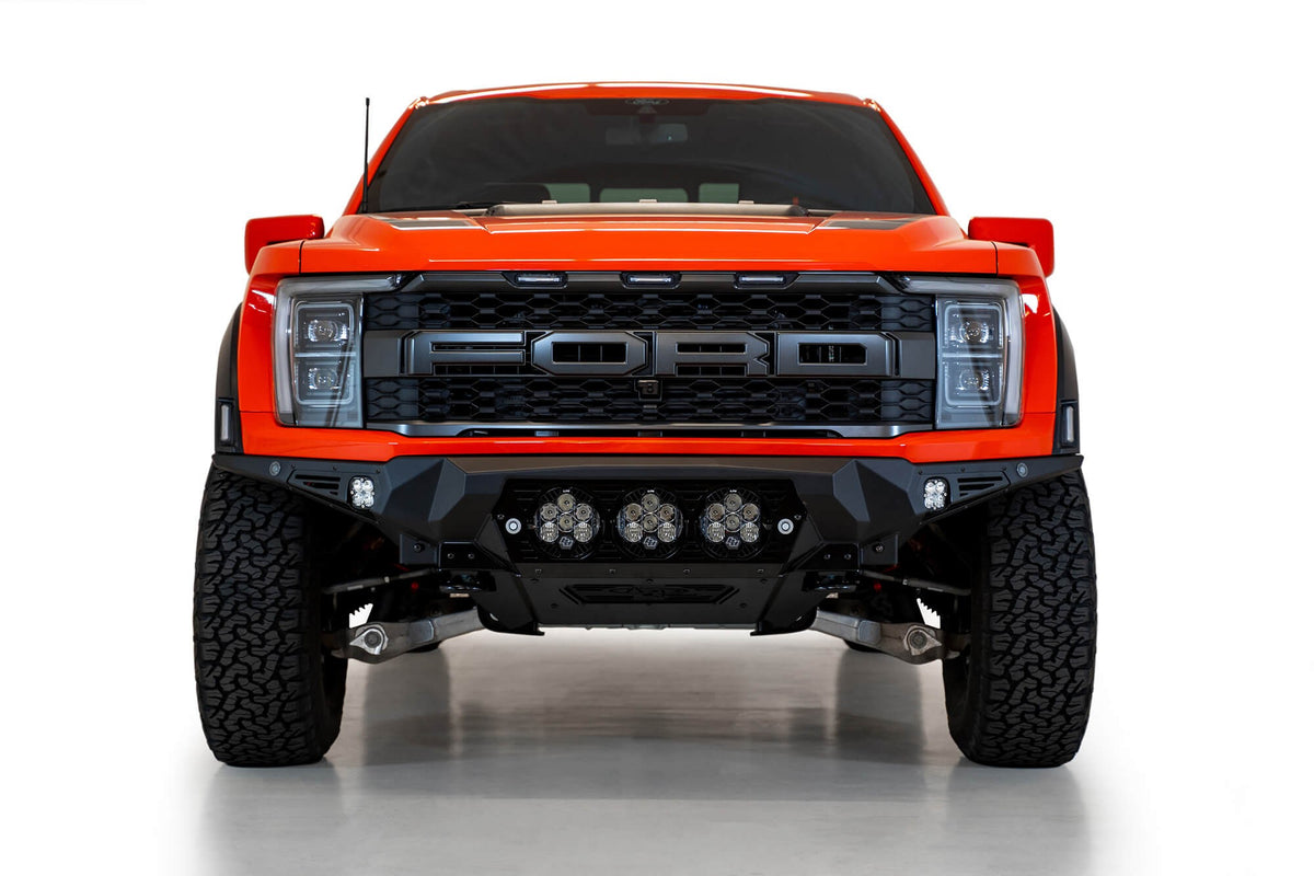 2021+ Ford Raptor Bomber Front Bumper Mounts for 3 Baja LP6 Round Lights Addictive Desert Designs-1