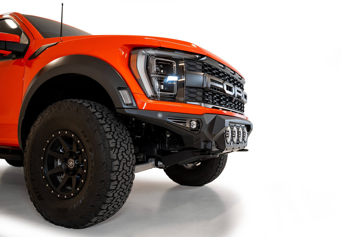 2021+ Ford Raptor Bomber Front Bumper Mounts for 4 rigid 360 6 Inch Round Lights Addictive Desert Designs-7