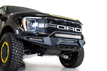2021+ Ford Raptor HoneyBadger Front Bumper With Top Hoop Addictive Desert Designs-5