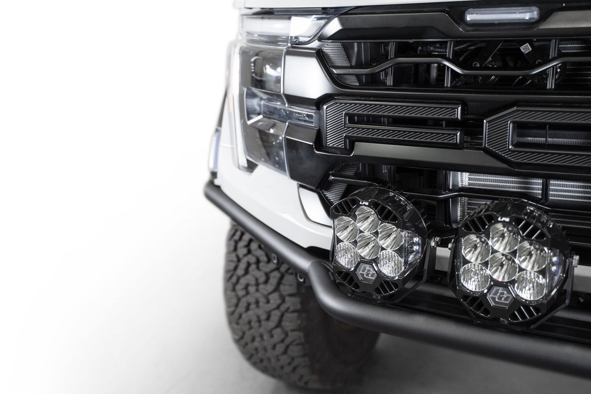 2021+ Ford F-150 Raptor Pro Plus Frame Cut Front Bumper 20-inch Light Bar Addictive Desert Designs-6