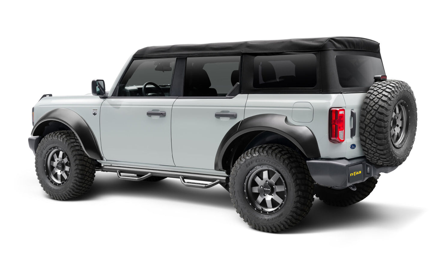 Nerf Step Bar Cab Length (2 Steps per Side) 21-25 Ford Bronco 4 Dr NFab-5