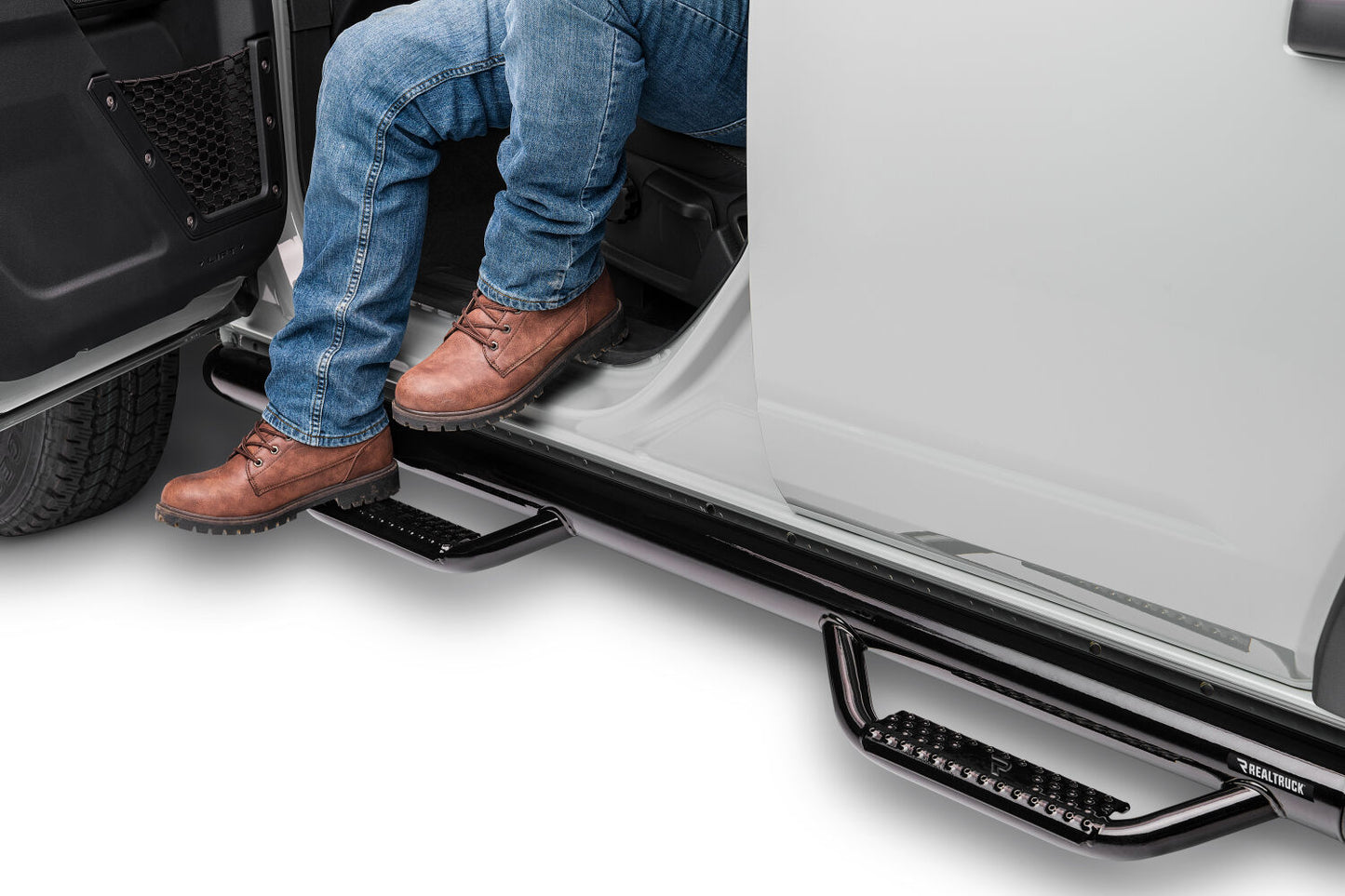 Nerf Step Bar Cab Length (2 Steps per Side) 21-25 Ford Bronco 4 Dr NFab-9