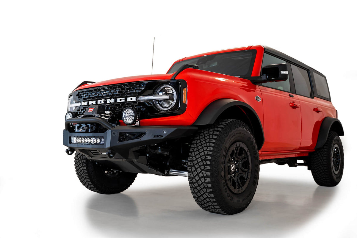 2021+ Ford Bronco Rock Fighter Front Bumper Addictive Desert Designs-3