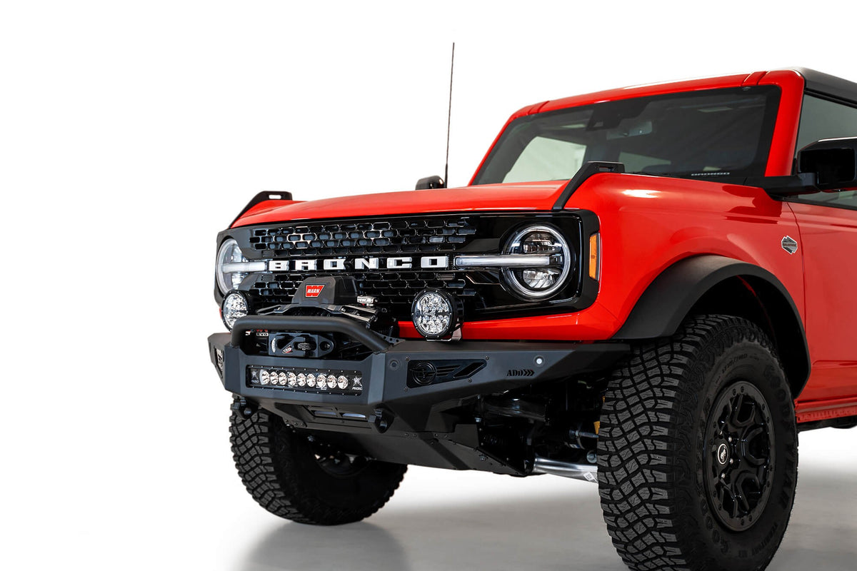 2021+ Ford Bronco Rock Fighter Front Bumper Addictive Desert Designs-9