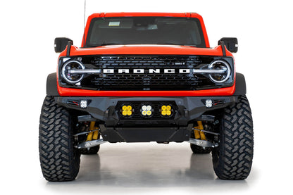 2021+ Ford Bronco Bomber Front Bumper Mounts for Three Baja LP4 Lights Addictive Desert Designs-2