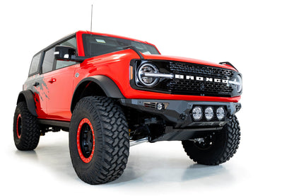 2021+ Ford Bronco Bomber Front Bumper Mounts for three Rigid 360 6 Inch lights Addictive Desert Designs-3