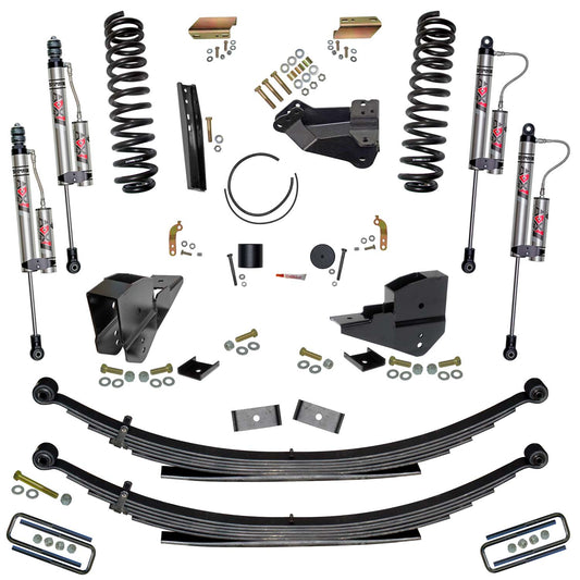 4 Inch Lift Kit with Front Coils, Rear Leafs, and ADX 2.0 Remote Reservoir Shocks Skyjacker