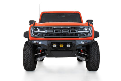 2022+ Ford Bronco Raptor Bomber Front Bumper Mounts for 3 Baja LP4 Lights Addictive Desert Designs-1