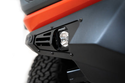2022+ Ford Bronco Raptor Bomber Front Bumper Mounts for 3 rigid 360 6 Inch Lights Addictive Desert Designs