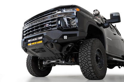 2020-2023 Chevrolet Silverado 2500/3500 Bomber Front Bumper Mounts for two 20 Inch light bars Addictive Desert Designs-5