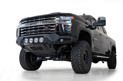 2020-2023 Chevrolet Silverado 2500/3500 Bomber Front Bumper Mounts for 4 rigid 360 6 Inch round lights Addictive Desert Designs-7