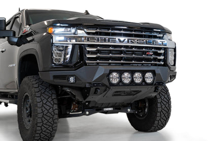 2020-2023 Chevrolet Silverado 2500/3500 Bomber Front Bumper Mounts for 4 rigid 360 6 Inch round lights Addictive Desert Designs-9