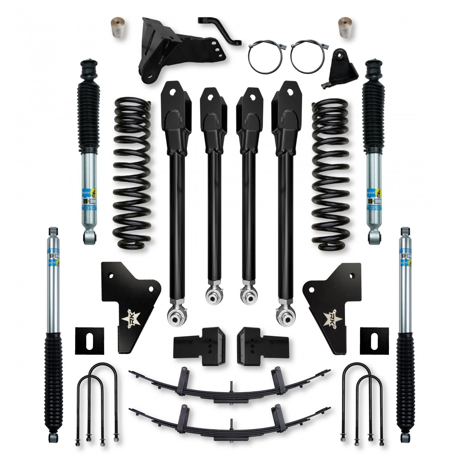 4.5 Inch X-Factor Suspension System 2023-Up F250/F350 Diesel With Bilstein 5100 Shocks Rock Krawler