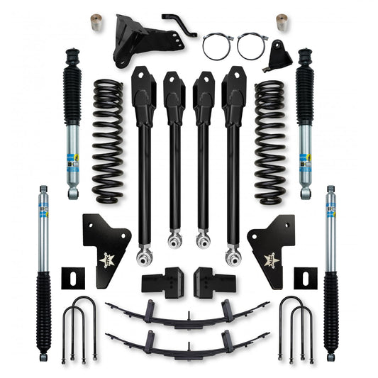 4.5 Inch X-Factor Suspension System 2023-Up F250/F350 Diesel With Bilstein 5100 Shocks Rock Krawler