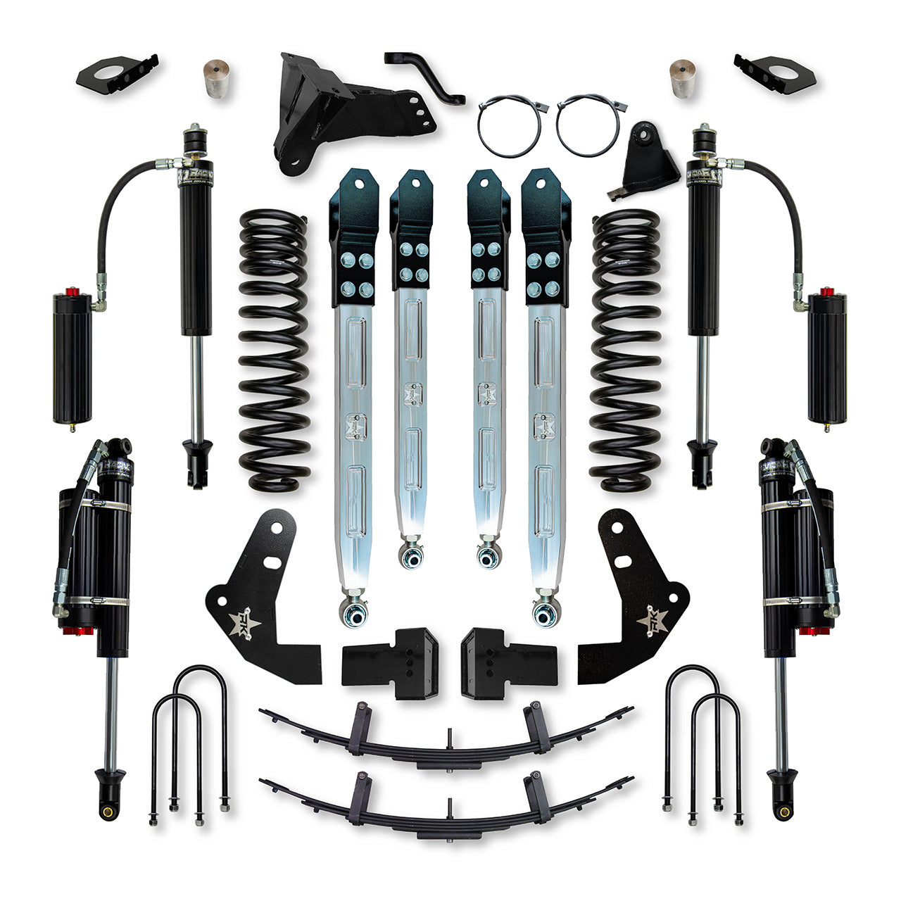 4.0 Inch X-Factor Elite Pro System W/ Billet Aluminum Arms 2011-2016 F250/F350 GAS Rock Krawler