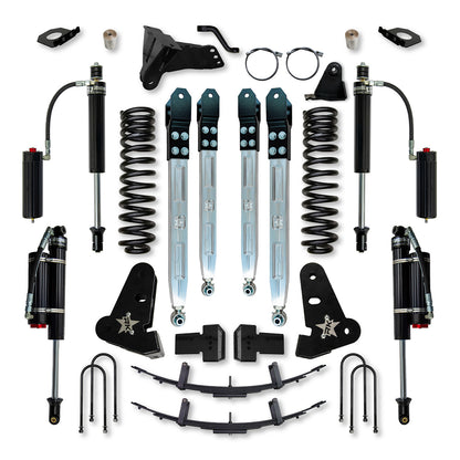 4.0 Inch X-Factor Pro System W/ Billet Aluminum Arms 2017-2022 F250/350 Rock Krawler
