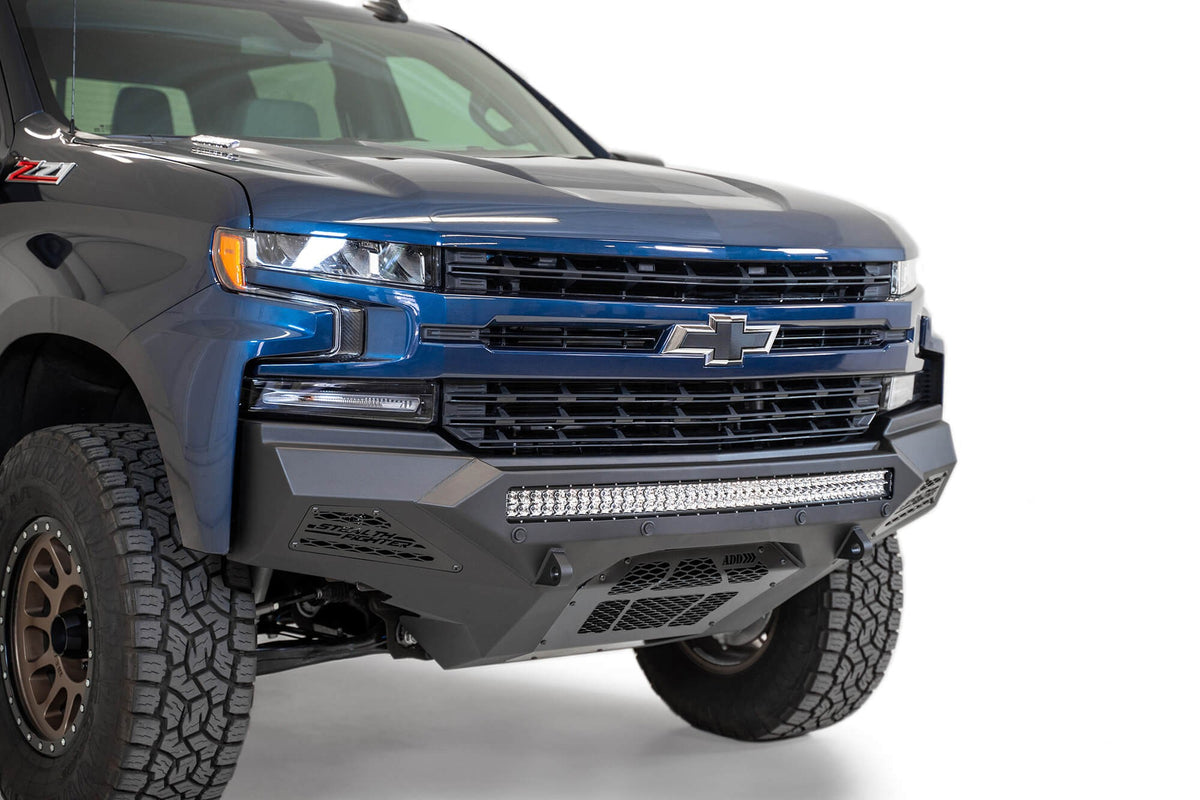 2019-2022 Chevrolet Silverado 1500 Stealth Fighter Front Bumper Addictive Desert Designs-6