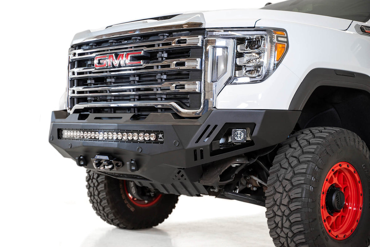 2020-2023 GMC Sierra 2500 3500 Stealth Figther Front Bumper Addictive Desert Designs-3