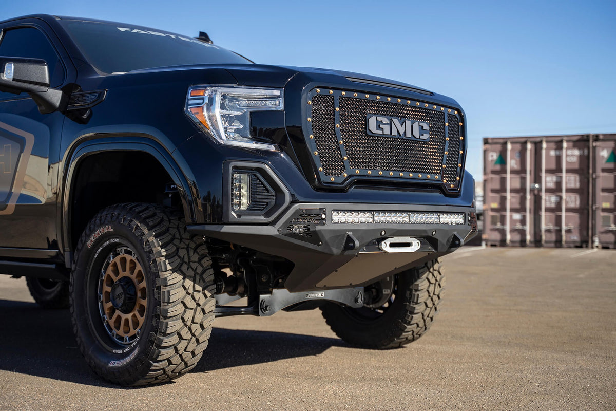 2019-2022 GMC Sierra 1500 Stealth Fighter Front Bumper Addictive Desert Designs-1