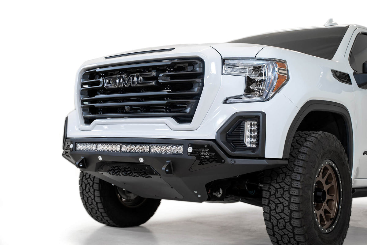 2019-2022 GMC Sierra 1500 Stealth Fighter Front Bumper Universal mounts for up to 10 cube lights or a 40 Inch light bar Addictive Desert Designs-7