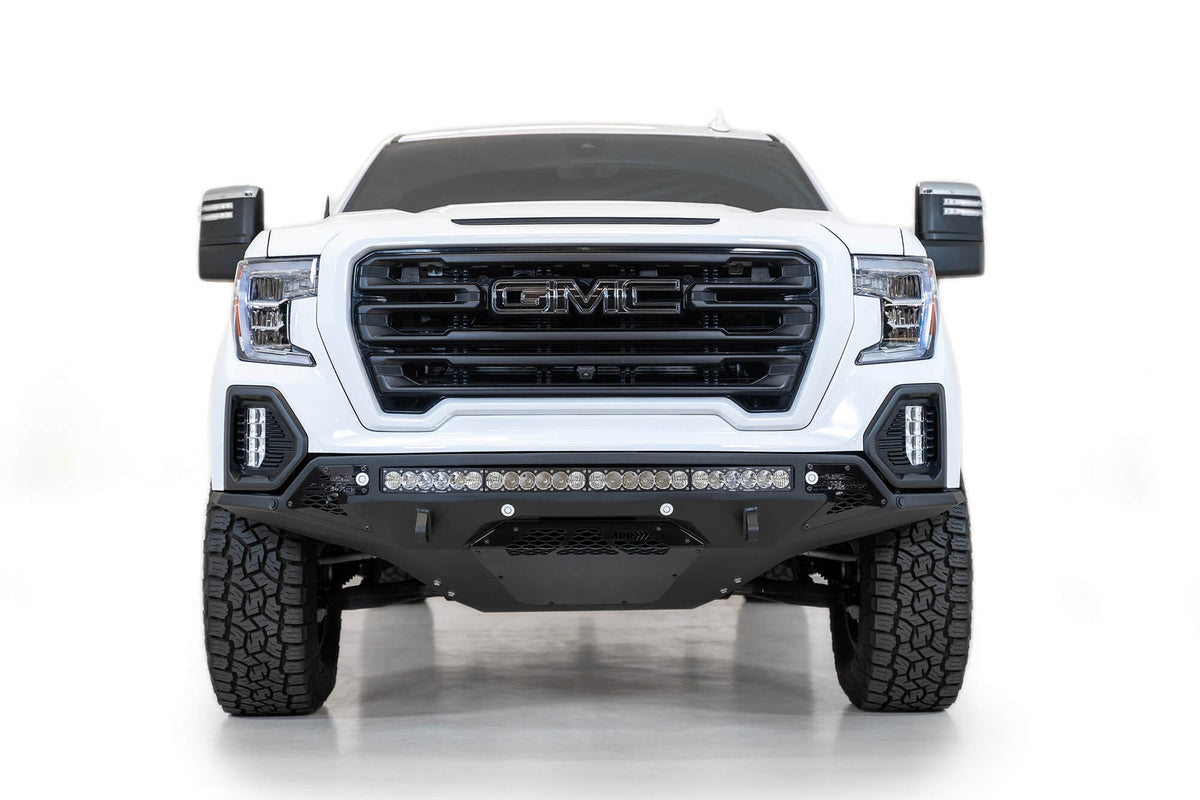 2019-2022 GMC Sierra 1500 Stealth Fighter Front Bumper Universal mounts for up to 10 cube lights or a 40 Inch light bar Addictive Desert Designs-8