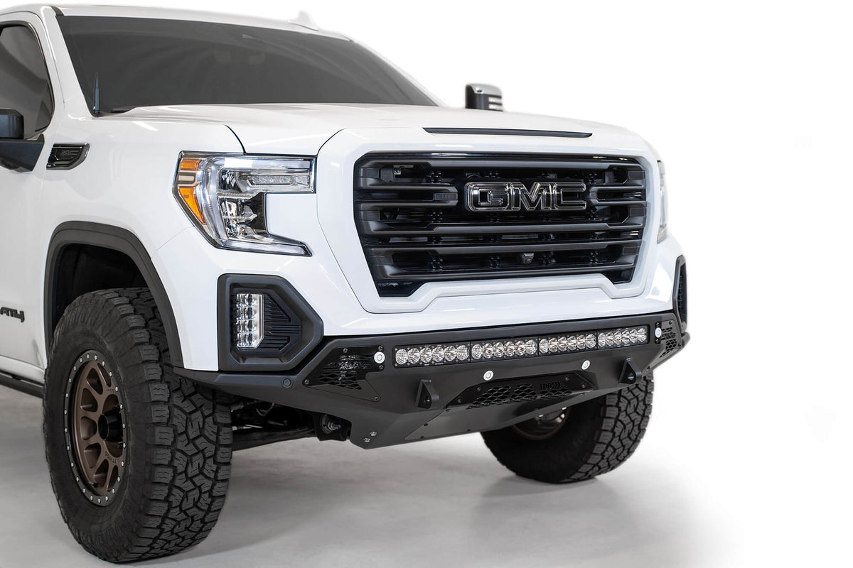 2019-2022 GMC Sierra 1500 Stealth Fighter Front Bumper Universal mounts for up to 10 cube lights or a 40 Inch light bar Addictive Desert Designs-9