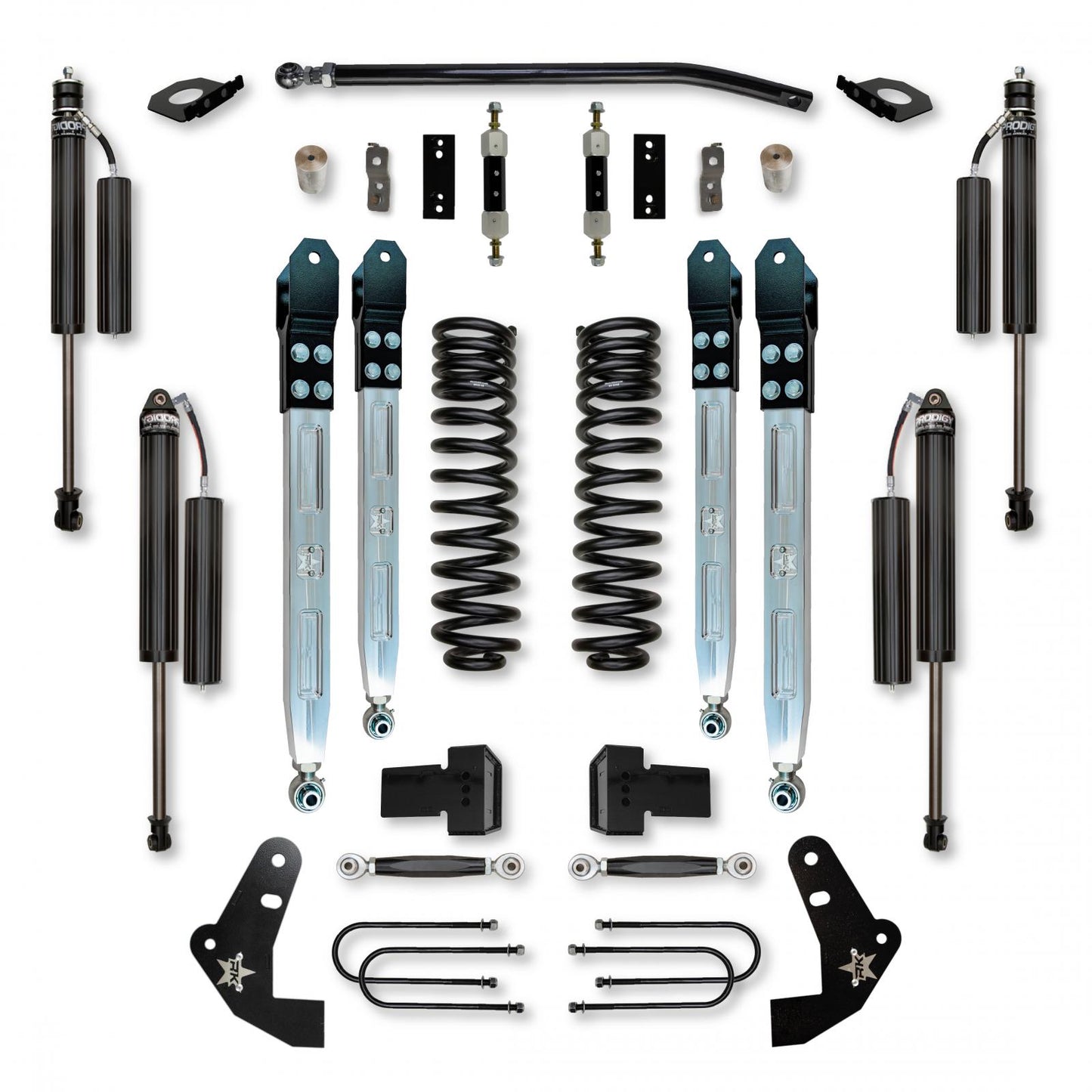 4.0 Inch X-Factor Elite Pro System W/ Billet Aluminum Arms 2011-2016 F450 Diesel Rock Krawler