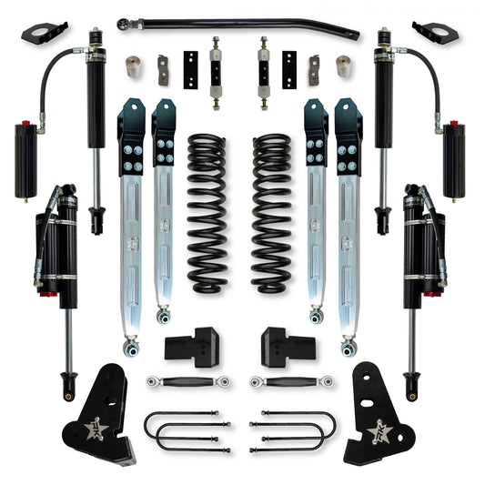 4.0 Inch X-Factor Pro Elite System W/ Billet Aluminum Arms 2017-2022 F450 Diesel Rock Krawler-1