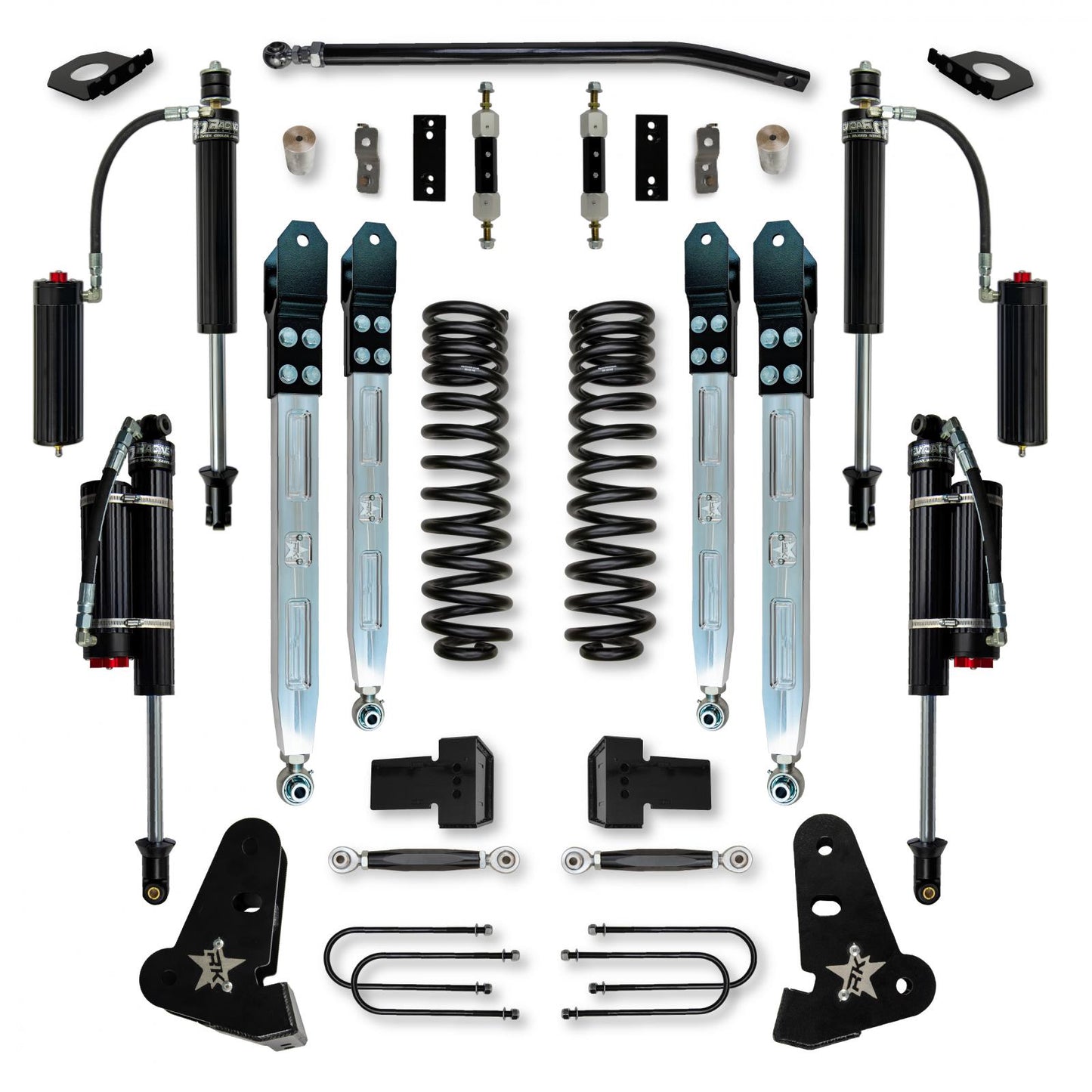 4.0 Inch X-Factor Pro Elite System W/ Billet Aluminum Arms 2017-2022 F450 Diesel Rock Krawler-1