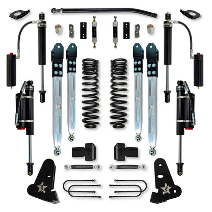 4.0 Inch X-Factor Pro Elite System W/ Billet Aluminum Arms 2017-2022 F450 Diesel Rock Krawler-1