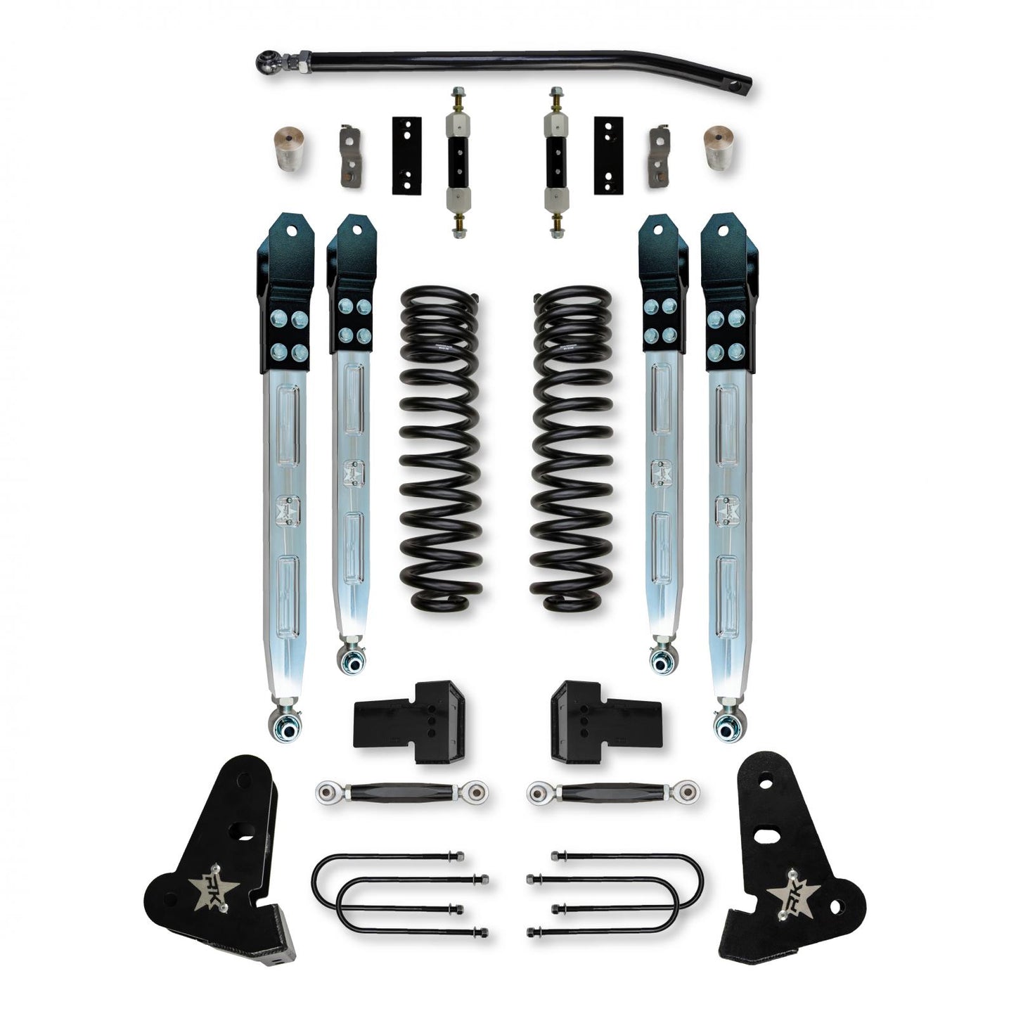4.0 Inch X-Factor Pro Elite System W/ Billet Aluminum Arms 2017-2022 F450 Diesel Rock Krawler-3