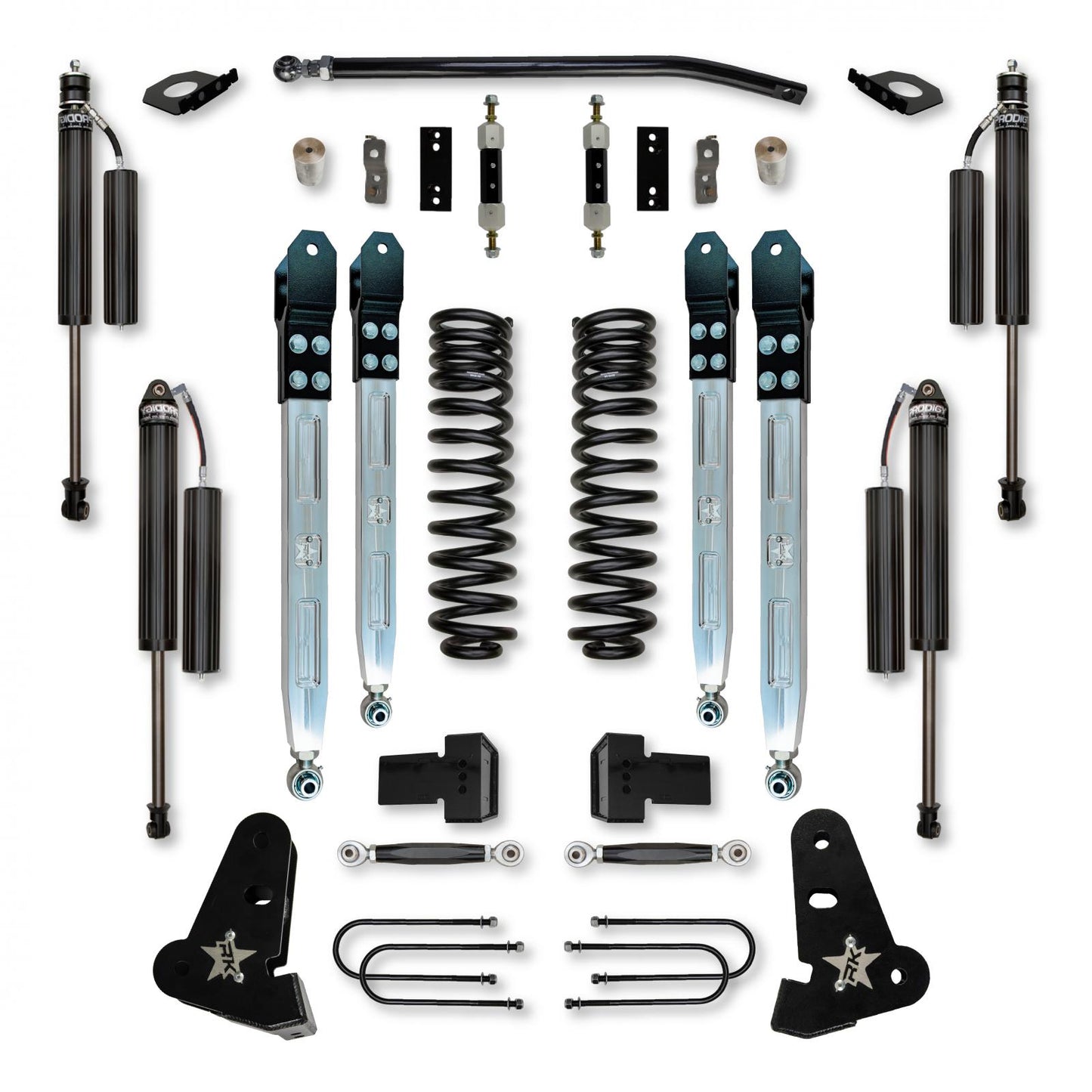 4.0 Inch X-Factor Pro Elite System W/ Billet Aluminum Arms 2017-2022 F450 Diesel Rock Krawler