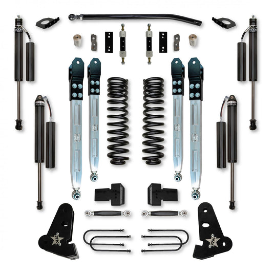 4.0 Inch X-Factor Pro Elite System W/ Billet Aluminum Arms 2017-2022 F450 Diesel Rock Krawler
