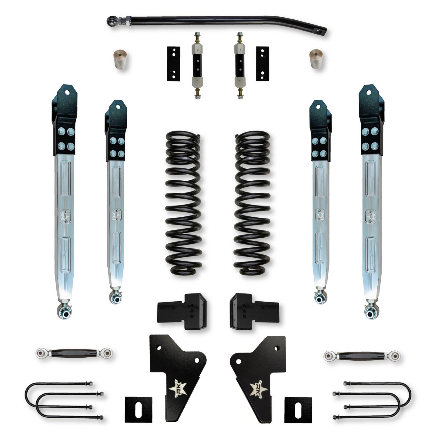 4.0 Inch X-Factor Pro Elite System W/ Billet Aluminum Arms 2023-Up F450 Diesel Rock Krawler-3