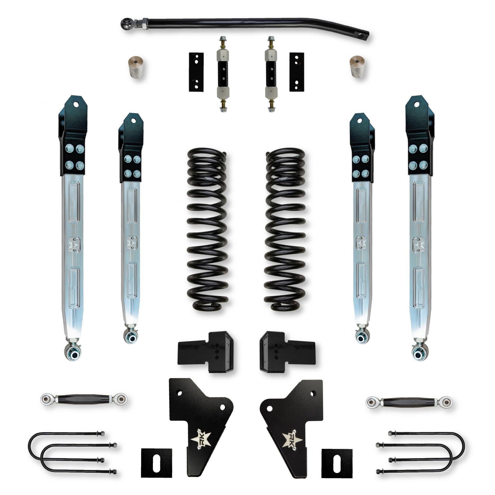 4.0 Inch X-Factor Pro Elite System W/ Billet Aluminum Arms 2023-Up F450 Diesel Rock Krawler-3