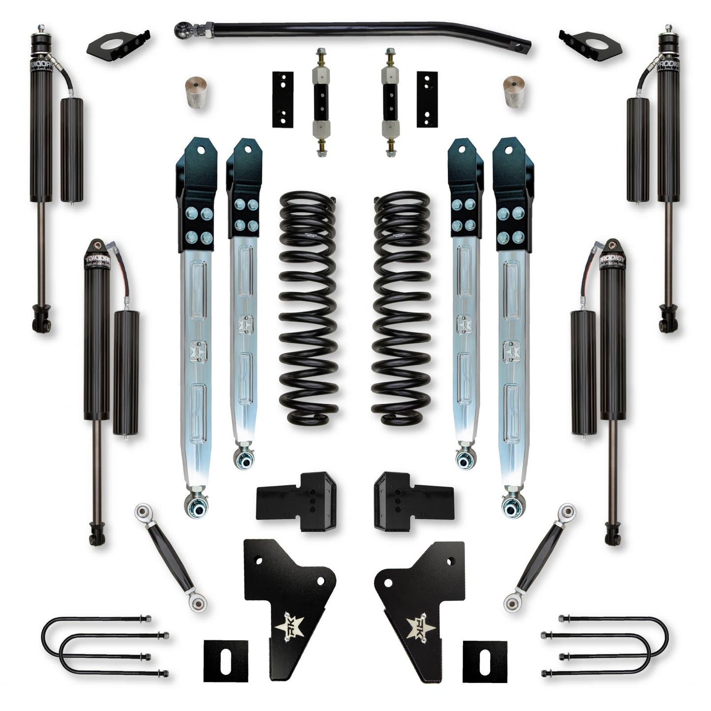 4.0 Inch X-Factor Pro Elite System W/ Billet Aluminum Arms 2023-Up F450 Diesel Rock Krawler