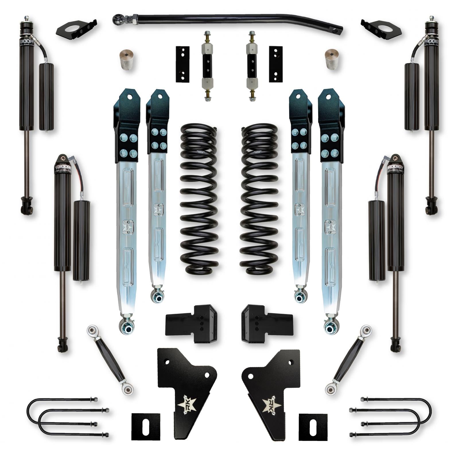 4.0 Inch X-Factor Pro Elite System W/ Billet Aluminum Arms 2023-Up F450 Diesel Rock Krawler