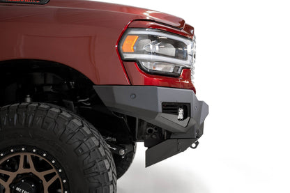 2019-2025 RAM 2500 3500 Bomber Front Bumper Mounts for three Baja Design's LP6 round lights Addictive Desert Designs-1