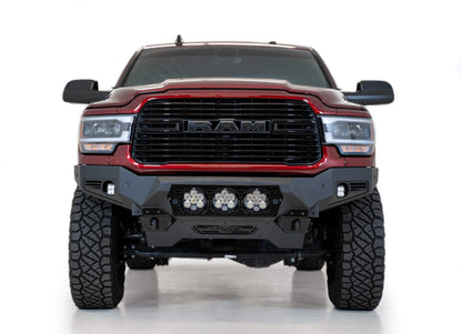 2019-2025 RAM 2500 3500 Bomber Front Bumper Mounts for three Baja Design's LP6 round lights Addictive Desert Designs-2