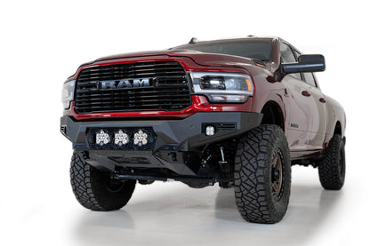 2019-2025 RAM 2500 3500 Bomber Front Bumper Mounts for three Baja Design's LP6 round lights Addictive Desert Designs-5